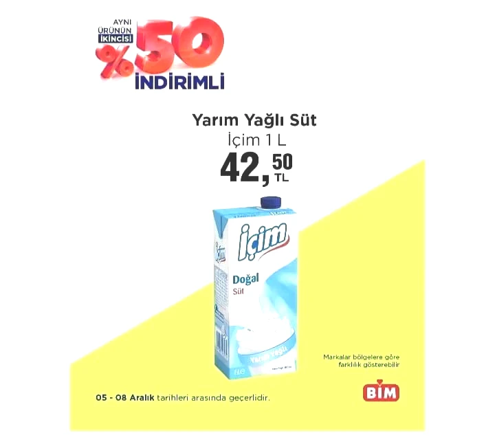 BİM market 05-08 Aralık 2025 "Aynı Ürünün İkincisi Yüzde 50 İndirimli" kataloğu yayımlandı! - Sayfa 5