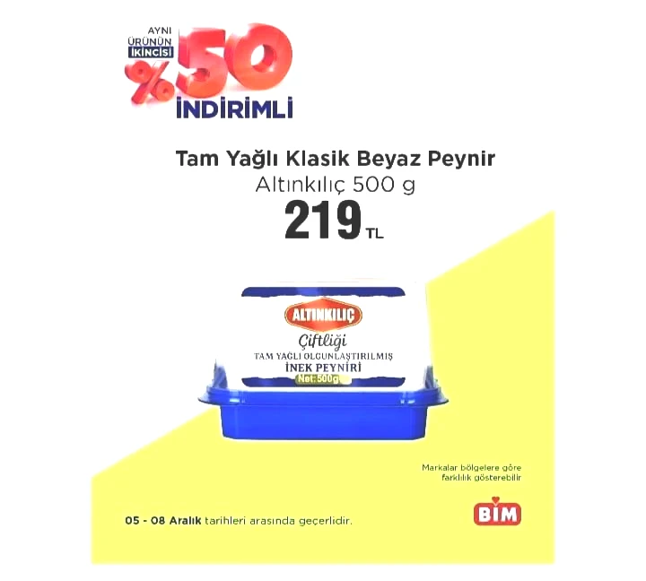 BİM market 05-08 Aralık 2025 "Aynı Ürünün İkincisi Yüzde 50 İndirimli" kataloğu yayımlandı! - Sayfa 7
