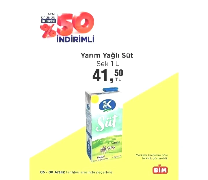 BİM market 05-08 Aralık 2025 "Aynı Ürünün İkincisi Yüzde 50 İndirimli" kataloğu yayımlandı! - Sayfa 6